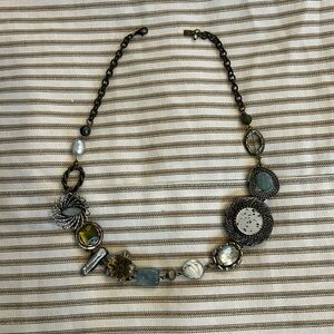Multicolor charm necklace